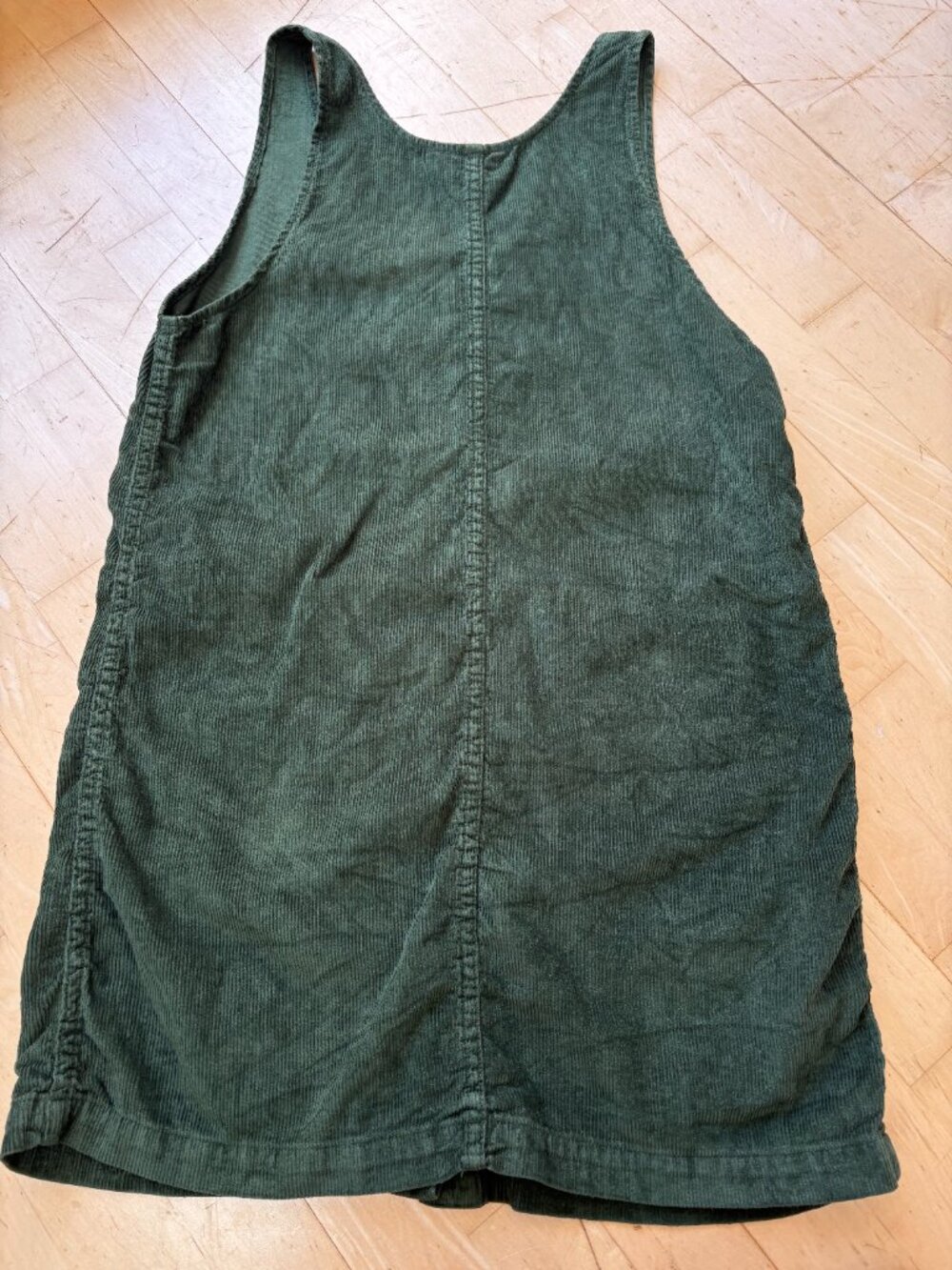 RARE Jungmaven Corduroy Jumper Dress Cotton/Hemp Sz S Romper Buttons Pockets - Picture 4 of 8
